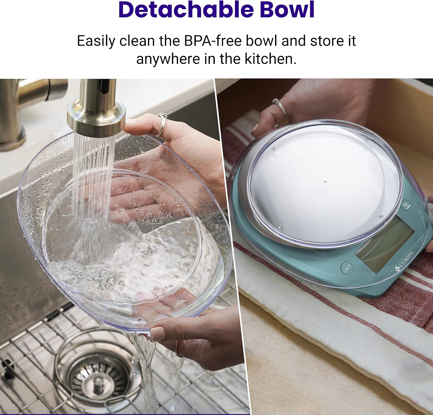 Etekcity 0.1G Food Scale, Bowl, Digital Grams And Ounces For...