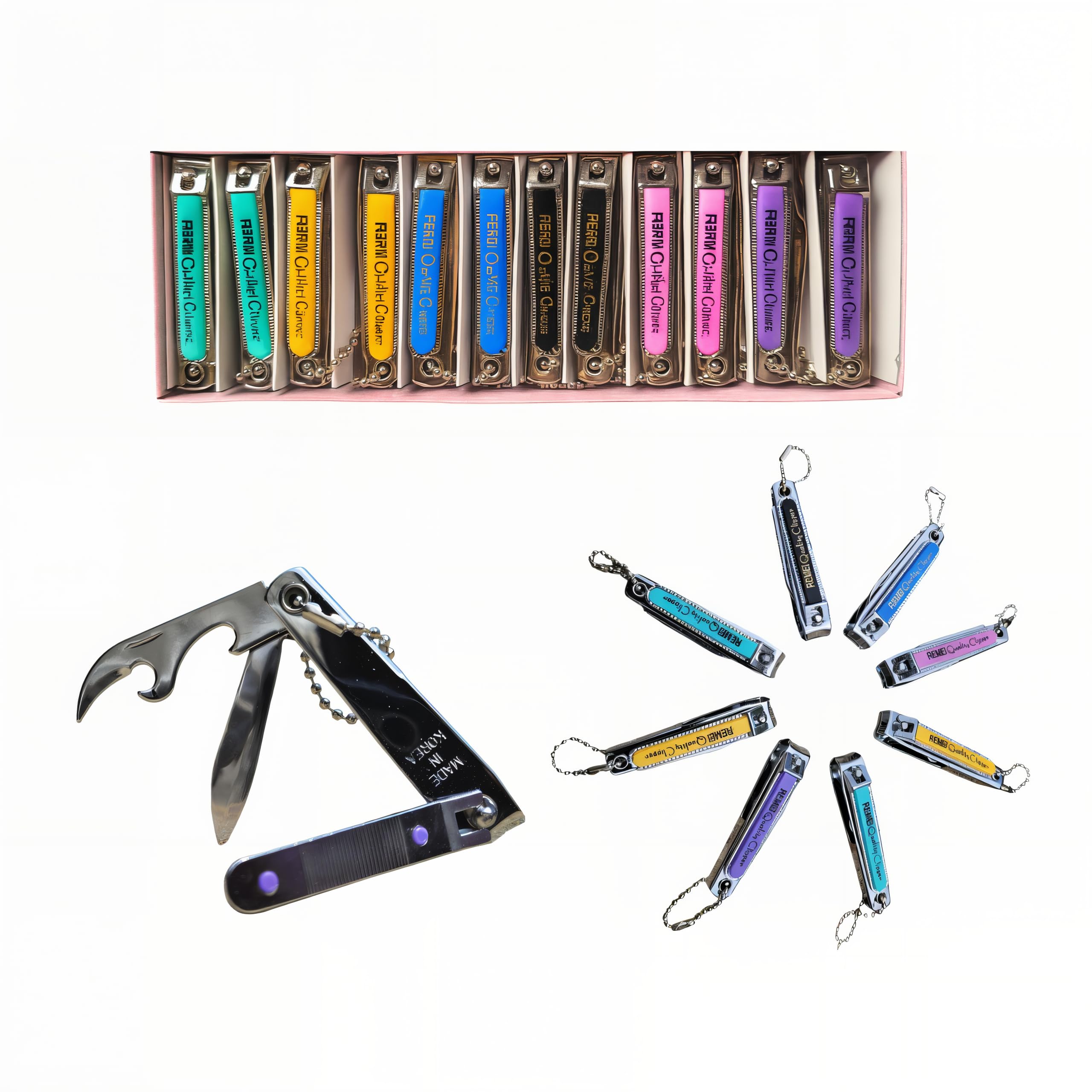 HYKS - Korea Nail Cutter | Stainless Steel Nail Clipper | Compact Nail Trimmer | Multi-Color Nail Cutter | Keychain Nail Clipper | Sharp Nail Cutter for Men Women Kids | Travel-Friendly | Pack of 1-image-17