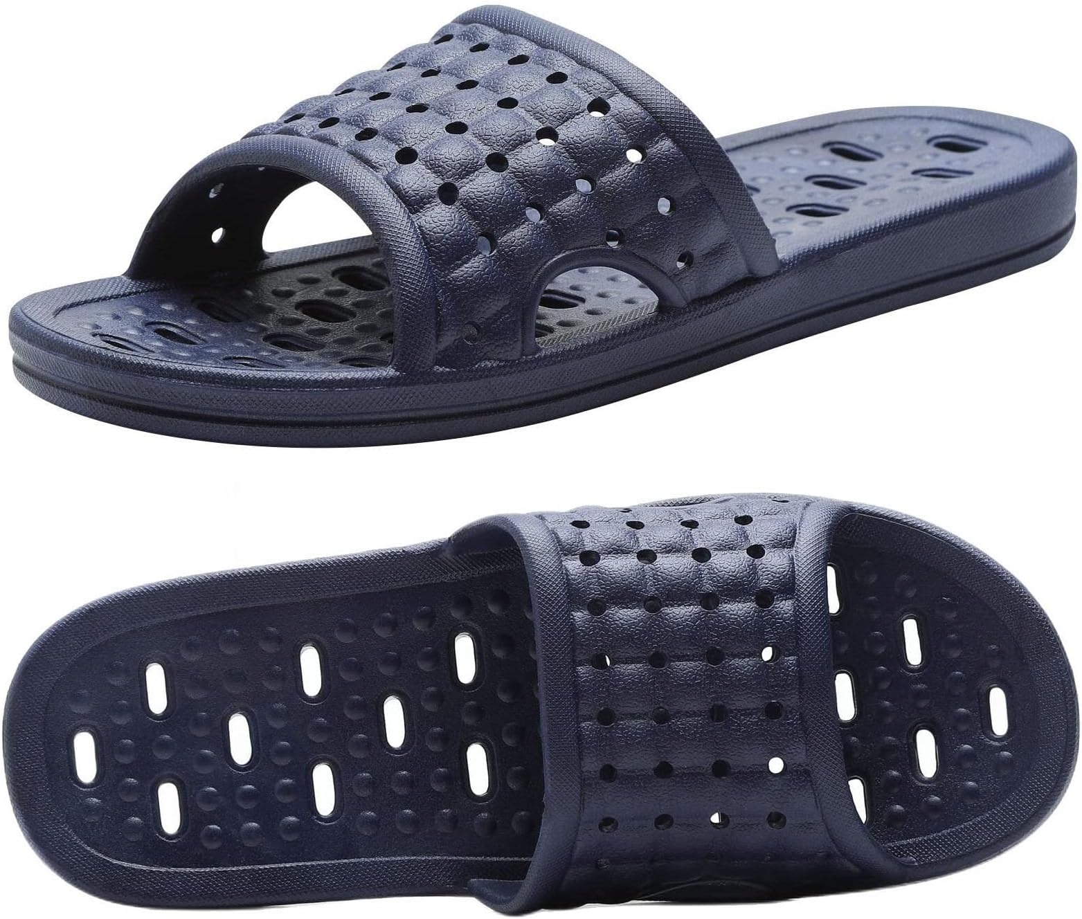 Bath Slippers with Drainage Holes Quick-Drying Non-Slip Dormitory Home Bathroom Slippers Unisex