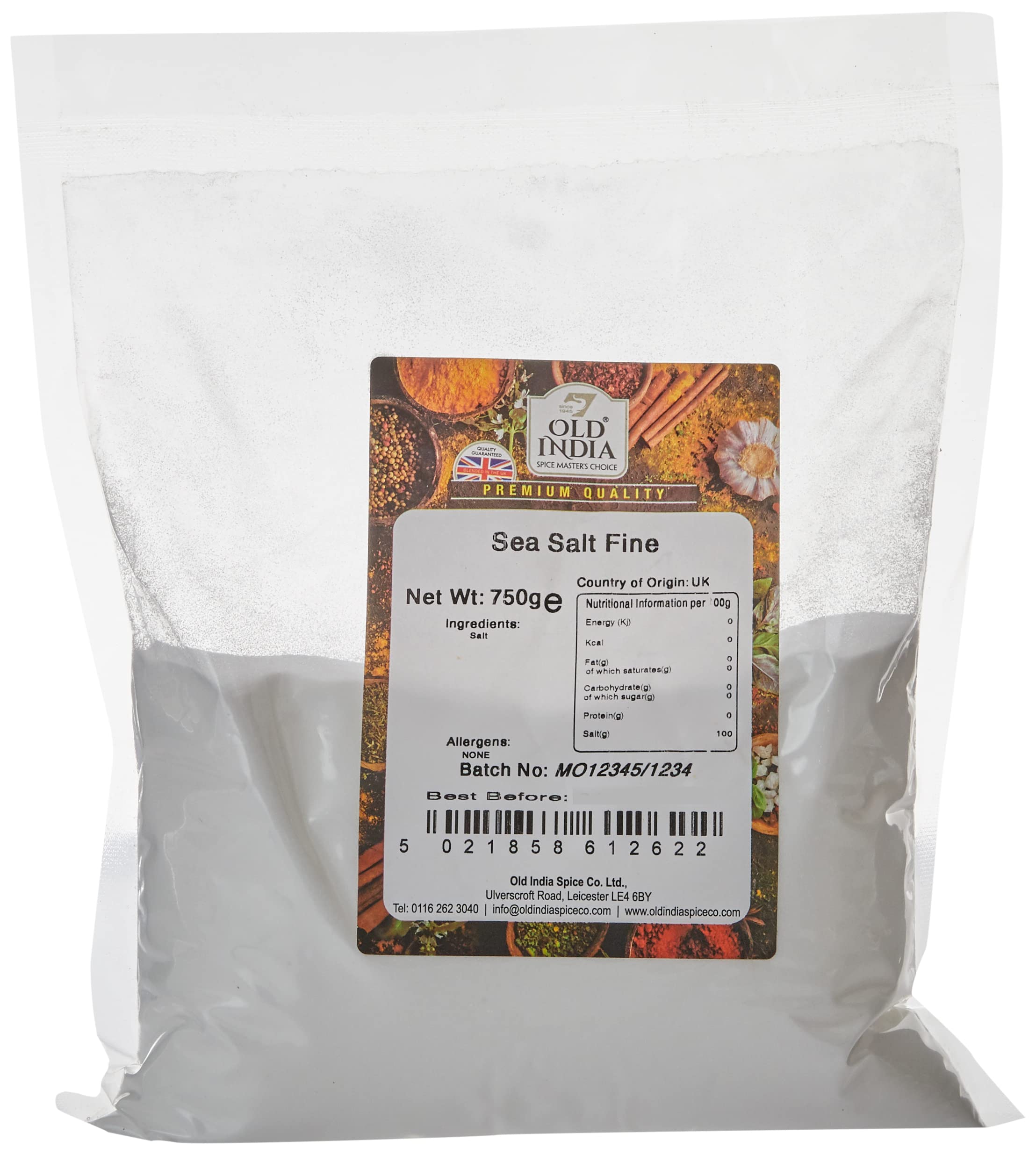 Old India Sea Salt Fine 750g