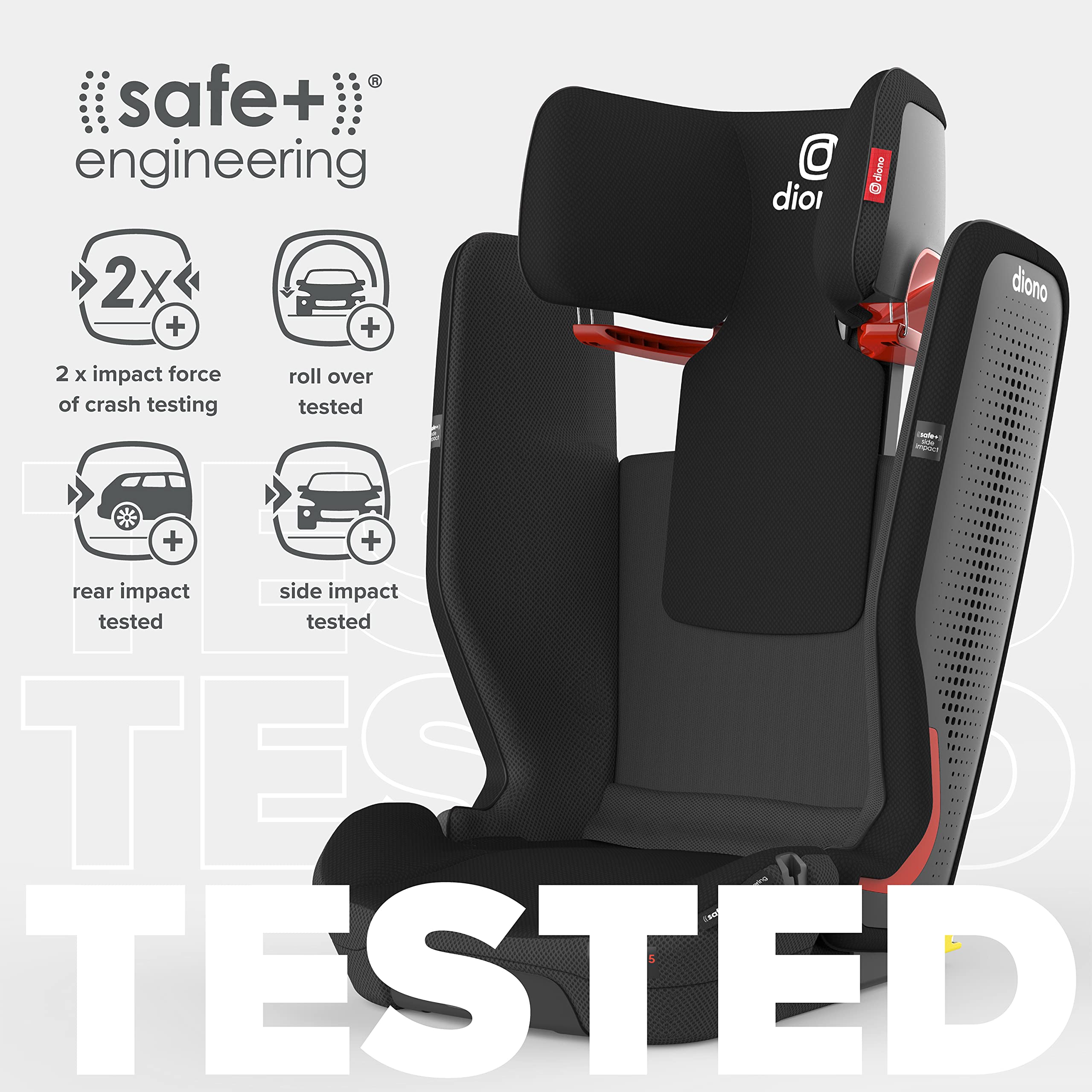 Diono Monterey 5iST FixSafe High Back Booster Car Seat with Expandable