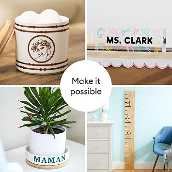 Cricut Joy Xtra Smart Permanent Vinyl, 3 Sheet Sampler, Pinwheel Collection, 24.1cm x 30.5cm, Self-Adhesive Vinyl Sheet | Ideal for Customising Mugs & DIY Crafts Joy Xtra™ Machine