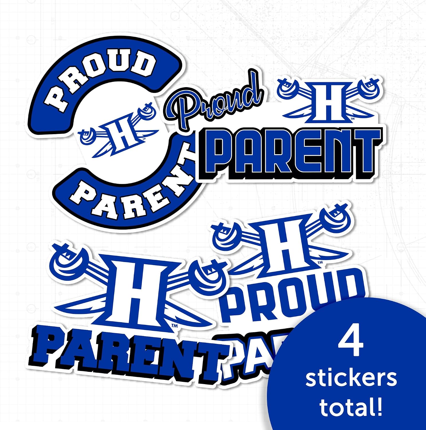 Desert Cactus Hampton University Sticker HBCU Virginia Pirates Vinyl Decal Laptop Water Bottle Car Scrapbook Sheet (Proud Parent Sheet)