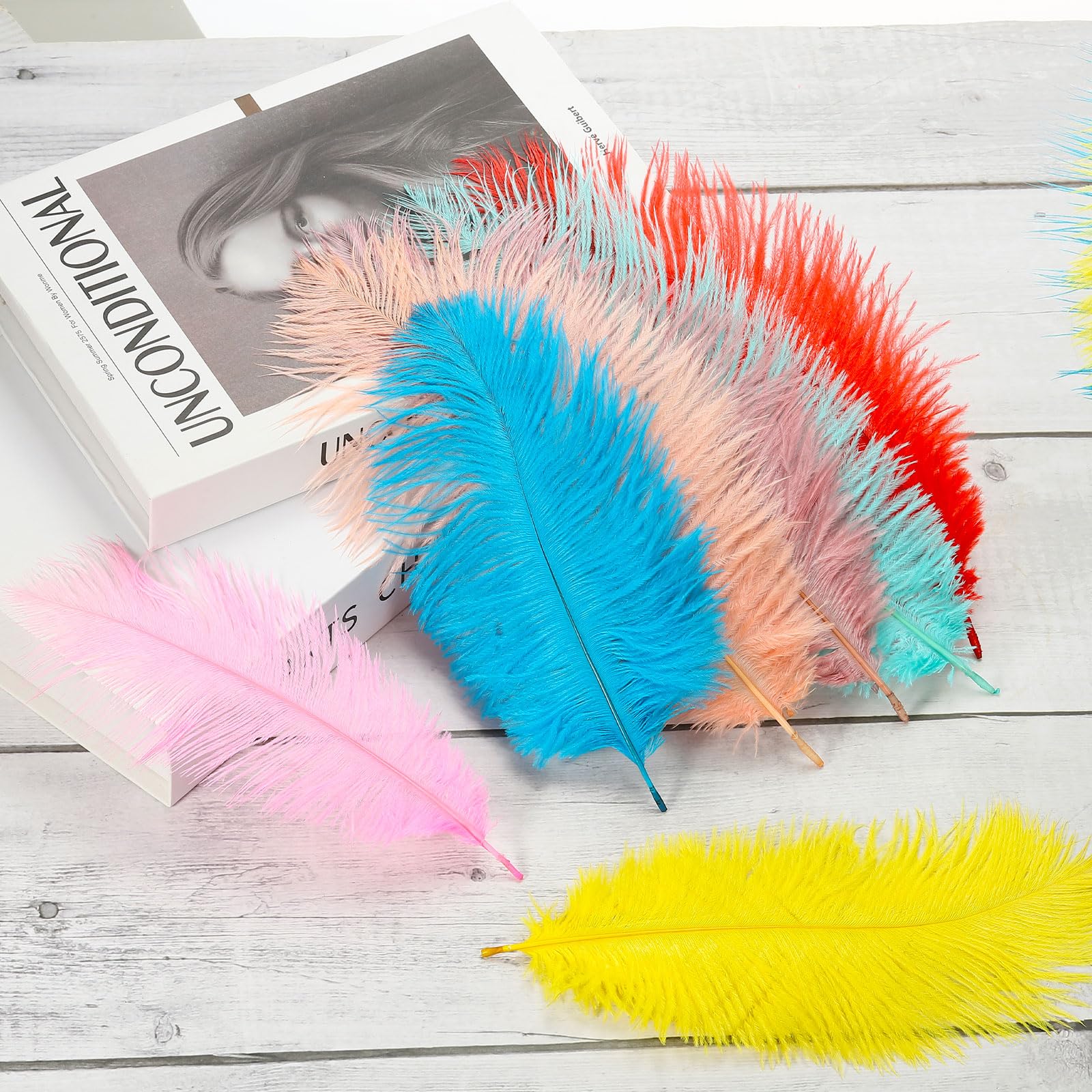 PATIKIL 8-10 Inch(20-25cm) Ostrich Feathers - Image 4