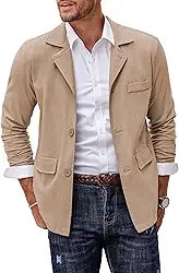 Blazer masculino de linho, algodão, casual, jaquetas, leves, esportivos