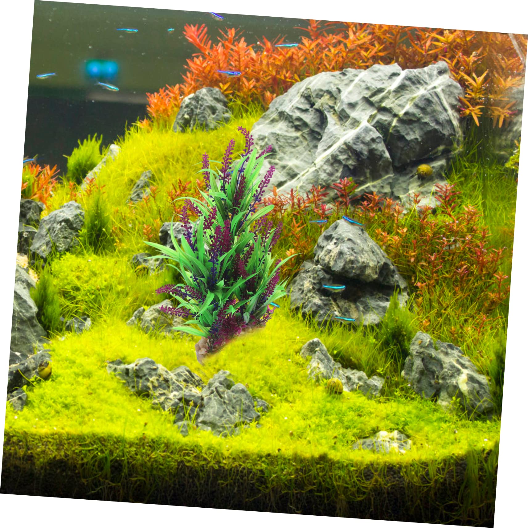 Sosoport 3St künstliche Wasserpflanzen aquariumpflanzen Set Aquarium Zubehör Aquarium Dekoration Schläuche Kunstpflanze Blase Globen Künstliche Aquarienpflanze Wassergras für Aquarien Harz