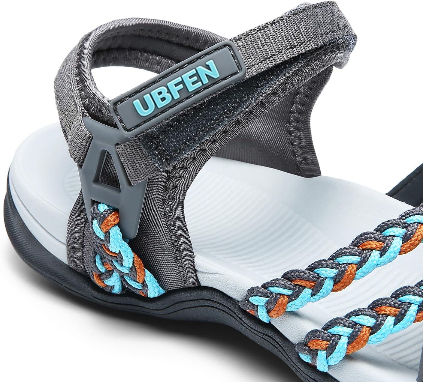 UBFEN Womens Hiking Comfort Sport Sandals Beach Vacation Camping Casual Sport Sandals with Adjustable Straps and Arch Support - Image 5