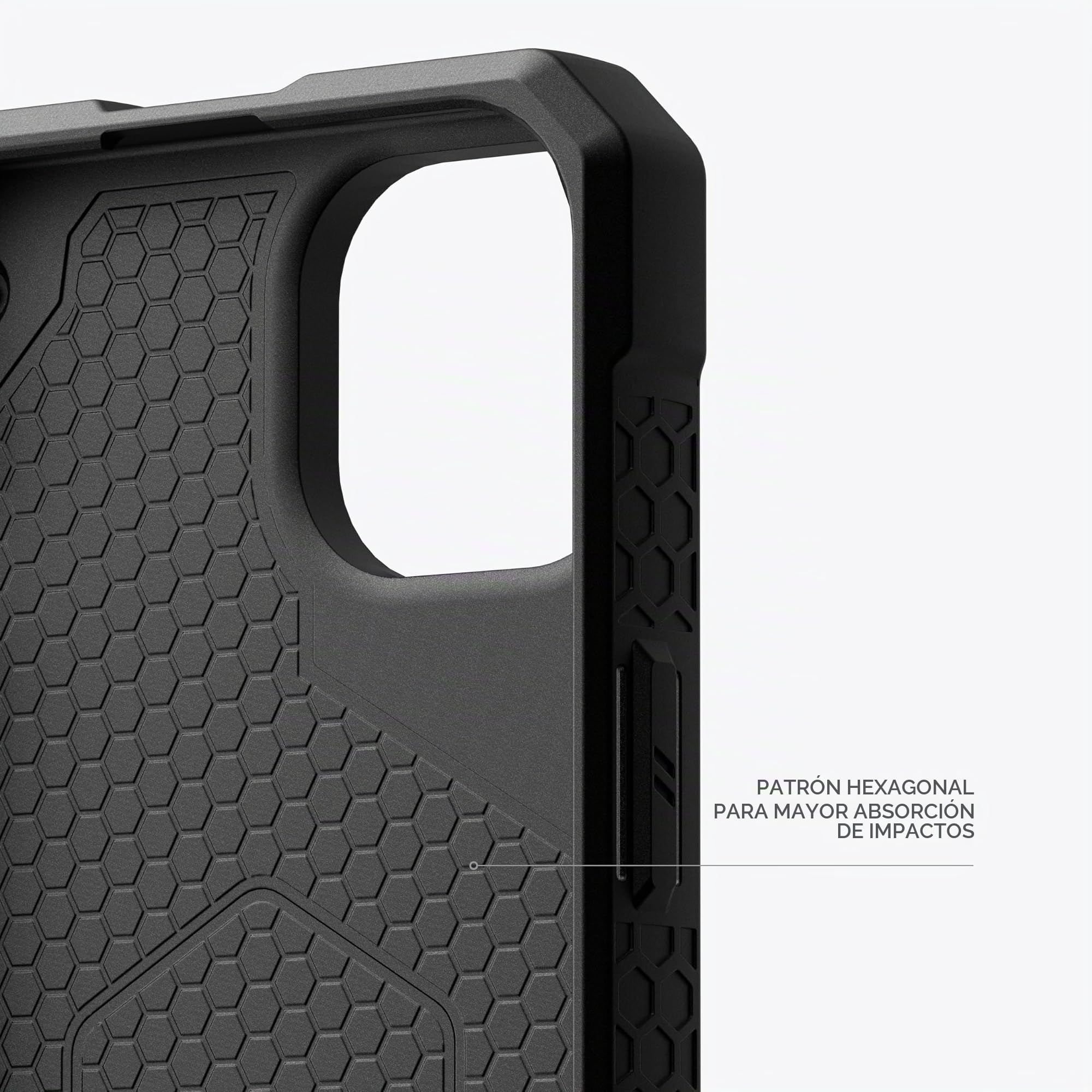 Urban Armor Gear Monarch Pro Funda Protectora Compatible con Apple iPhone 15 Plus [Carga inalámbrica/Compatible con Carga magnética, protección de 5 Capas] Fibra de Carbono