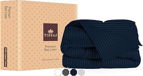 Sábanas para Cama 100% Algodón Orgánico, Funda de Edredón, Fundas de Almohada y Sábanas Bajeras, Certificado GOTS, Sábana plana, sábana bajera,