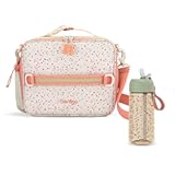 Kids Prints Lunch Bag Set With Water Bottle &lpar;Geo Speckle&rpar;