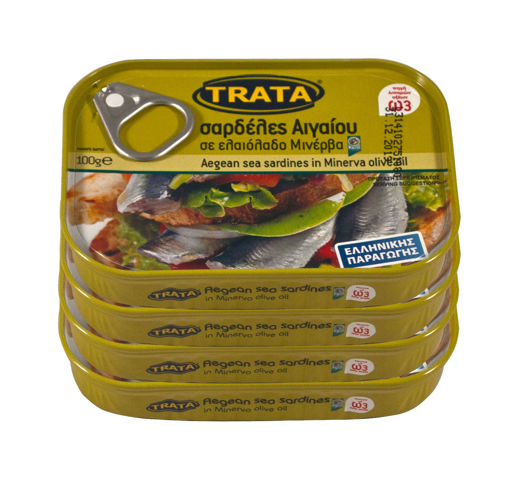 Trata greca sardine in olio di oliva Peso netto 400g