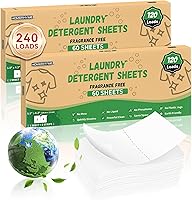 Vista 9 de HOMERHYME Sábanas de detergente para ropa – Fresh Linen 120 Cargas de detergente para ropa sucia a granel, detergente de viaje a granel, ecológicas