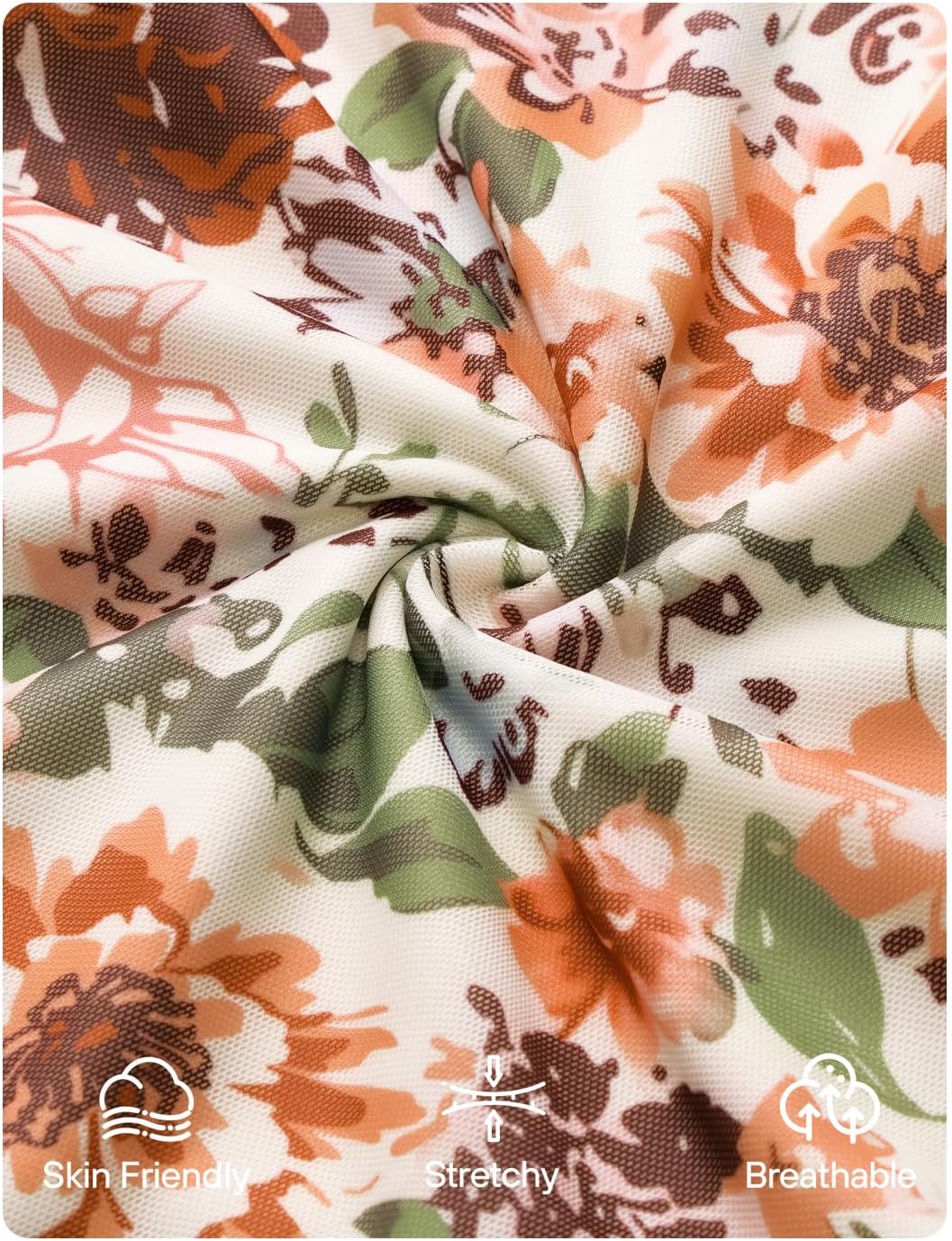 ZESICA Women's Long Sleeve Floral Shirts V Neck Going Out Ruffle Tops Blouses 2026 Fall Fashion Clothes Outfits - Image 6