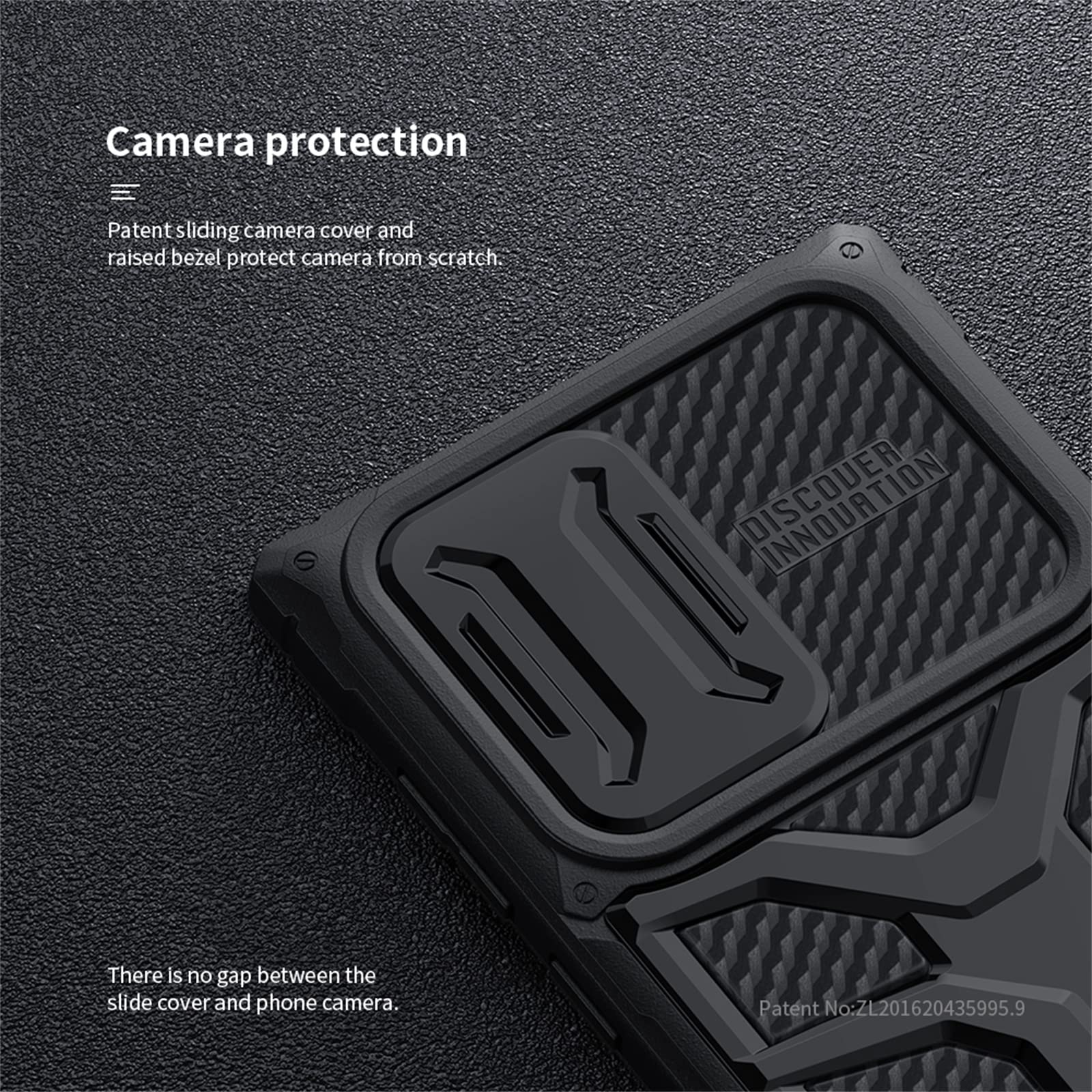 Funda para Samsung Galaxy S22 Ultra 5G,Cubierta Deslizante Cámara Protección Estuche Híbrido No voluminoso Antiarañazos Ligera Delgado Funda Rígida PC +TPU Anti-Golpes Caso