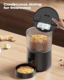 Distributeur Croquettes Chat Automatique - 5G/2,4G WiFi - Contrôle App, Enregistrement Vocal, Double Alimentation, Grande Capacité - 3L, 10 Repas par Jour, 10s Voix, 10 Portions par Repas - 9