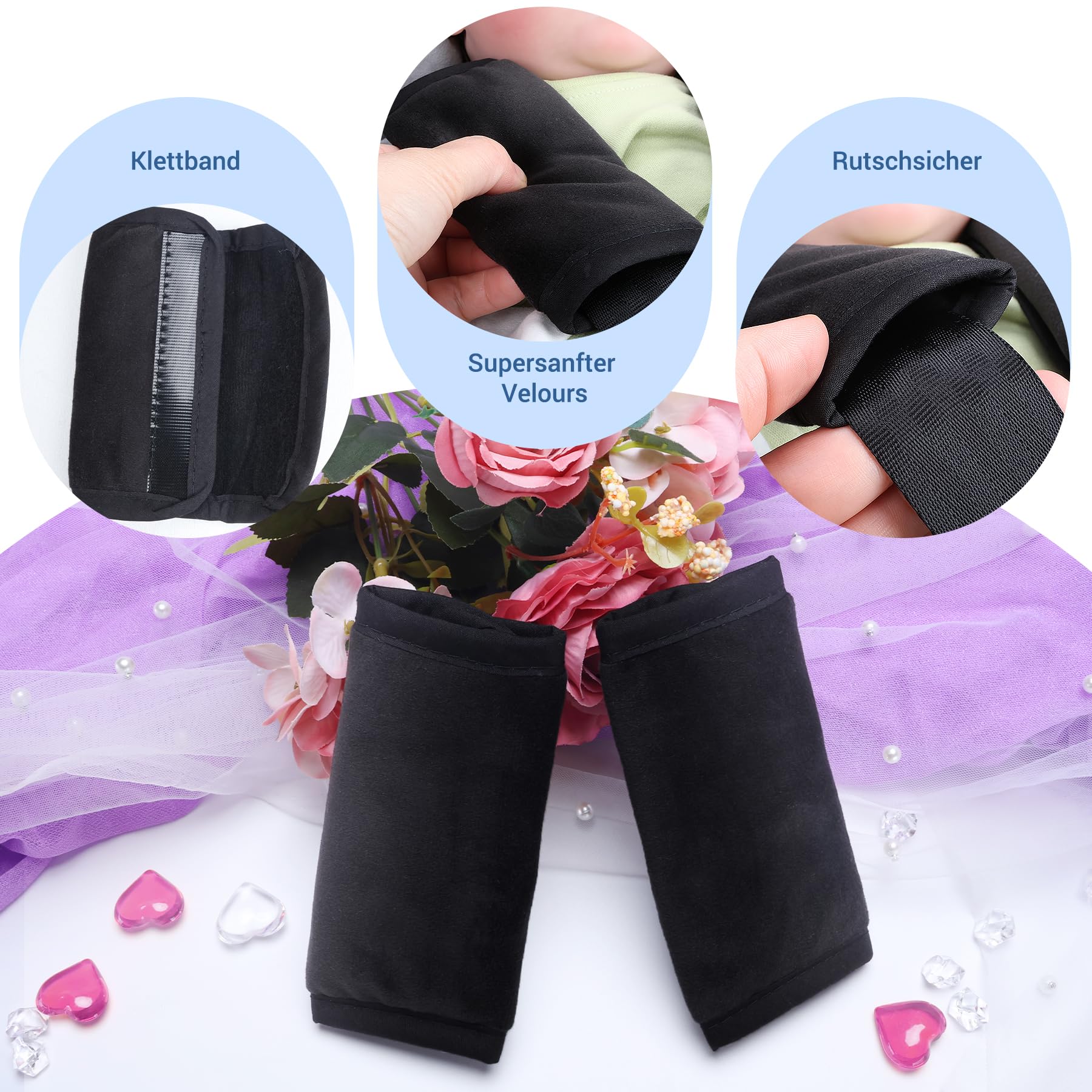 INFANZIA Reductor de asiento de bebé 2 en 1 con acolchado para cinturón de seguridad, universal, para todos los cochecitos, uso para recién nacidos, reposacabezas para portabebés y asientos de coche