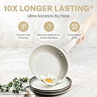 Vista 4 de Granitestone 20 Pc Pots and Pans Set Non Stick Cookware Set with Steamer, Cooking Utensils and Pad Protectors, Stay Cool Handles, Oven and