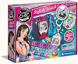 مجموعة مجوهرات من كليمنتوني، مصنوعة من البلاستيك، للبنات من عمر 7 سنوات فما فوق، بقطع قابلة للتخصيص والتبديل، تساعد على تنمية مهارات الابتكار