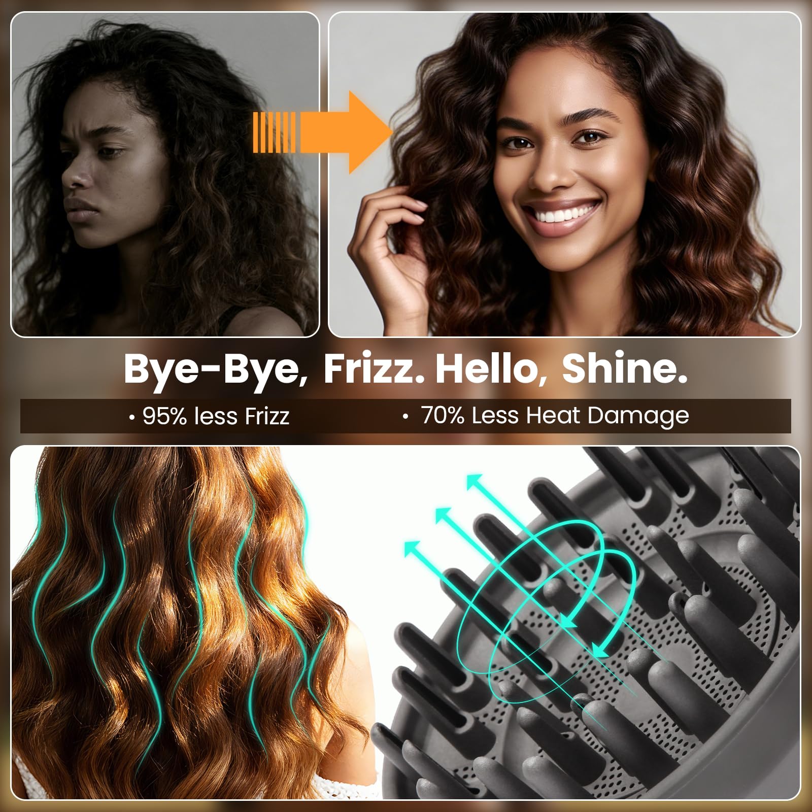Verbesserter großer Diffusor-Aufsatz für Dyson Airwrap Styler HS01/HS05/HS08