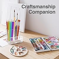 Vista 3 de Organizador de bolígrafos para escritorio: un moderno accesorio de escritorio con un divisor extraíble es ideal como un soporte para bolígrafo