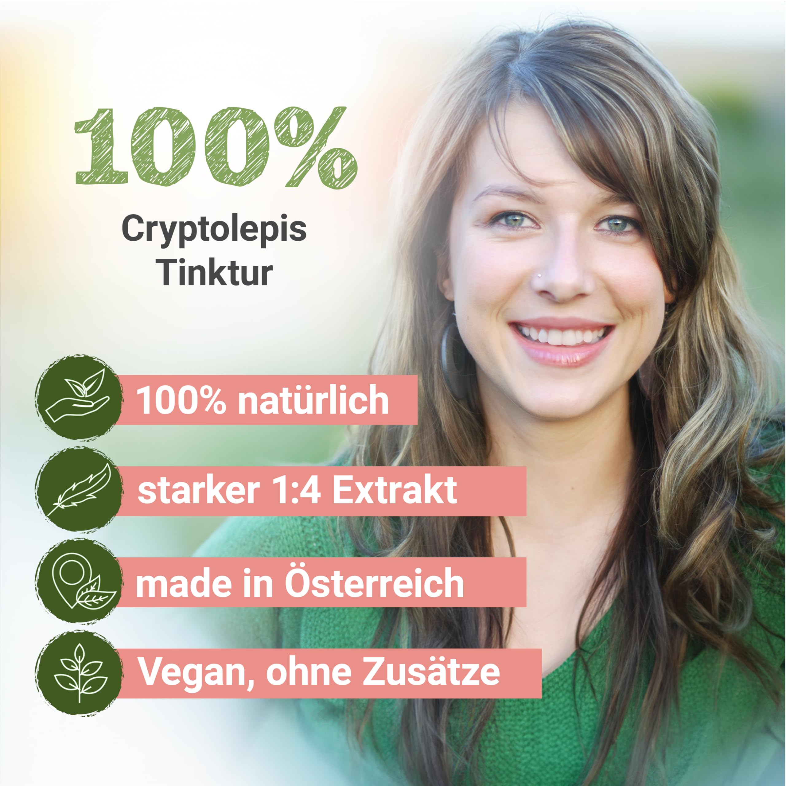 Cryptolepis Tinktur 100ml | Cryptolepis sanguinolenta Tropfen (1:4 Extrakt) | Top Premium Qualität aus Österreich | Veganes Nahrungsergänzungsmittel ohne Zusatzstoffe | Gelber Wurmfarn, Kryptolepis