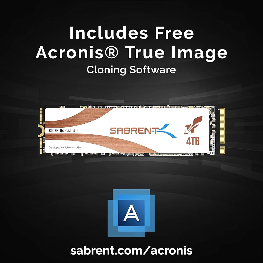Sabrent Rocket Q4, 4TB PCIe based NVMe M.2 2280 Internal Solid State Drive for Maximum Performance thumbnail 5