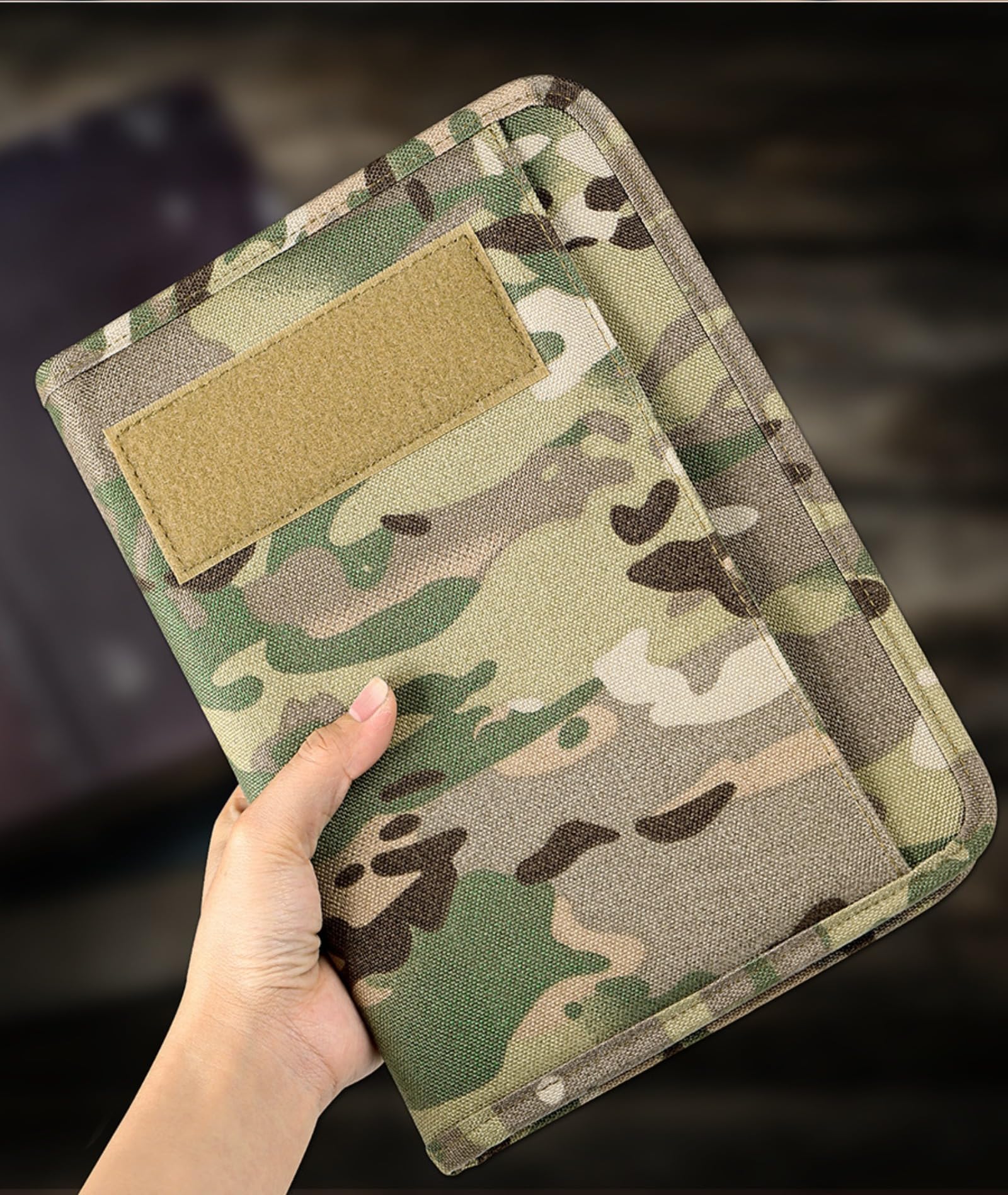 Militärischer Notizbuchordner, A5/A6-Ringordner, Notizbuchordner, Projektschreibblock, wetterbeständiges taktisches Notizbuch mit 80 Blatt losem Blattpapier