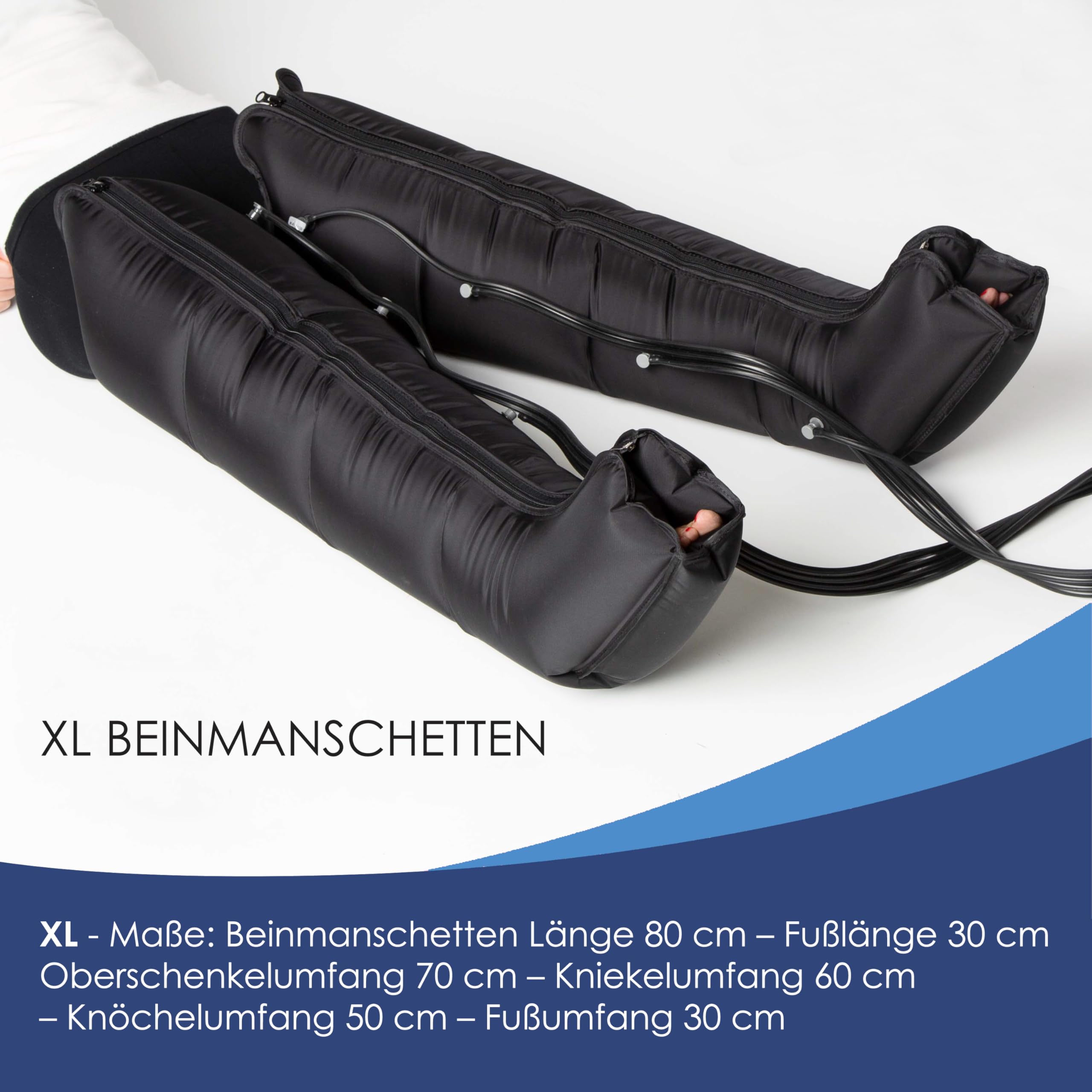 Dinamicamed | PRO 4.0 Beinmassagegerät | 4 Luftkammern | 6 Programme, verstellbarer Druck, inkl. Beinmanschetten, Shorts & Armmanschette | Pressotherapy Lymphdrainage fördert Durchblutung