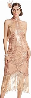 1920s Flapper Dress Long Fringed Gatsby Dress Vintage Art Deco Dress - Buy now