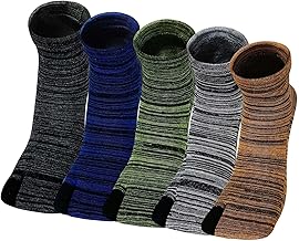 PUTUO Japanese Tabi Socks for Men: Men's Flip Flops Cotton Sock Geta 2 Toe Separate Sock 4 Pairs - Size 40-45