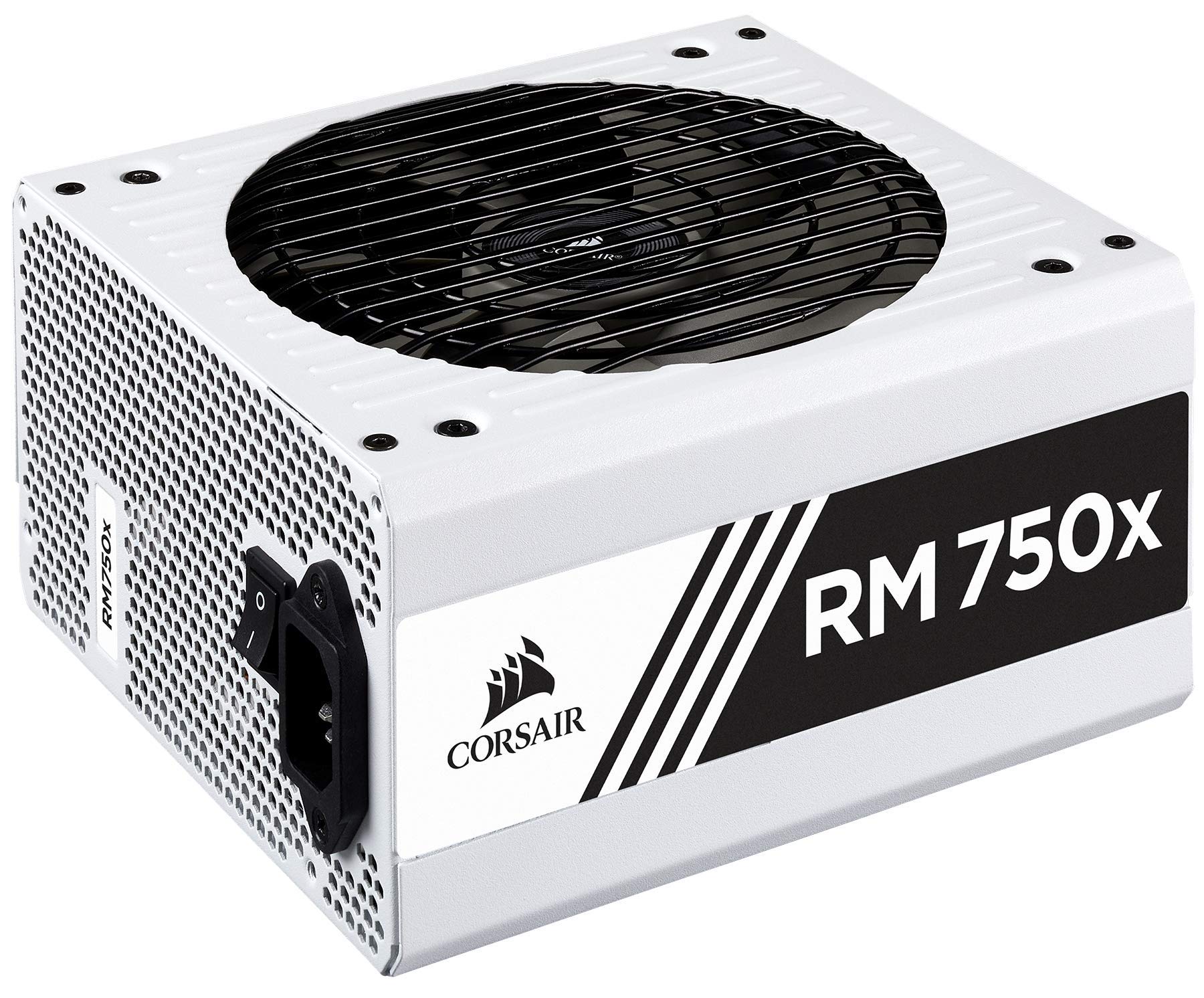 Corsair RMX White Series (2018), RM750x, 750 Watt, 80+ Gold Certified, Fully Modular Power Supply – Bianco