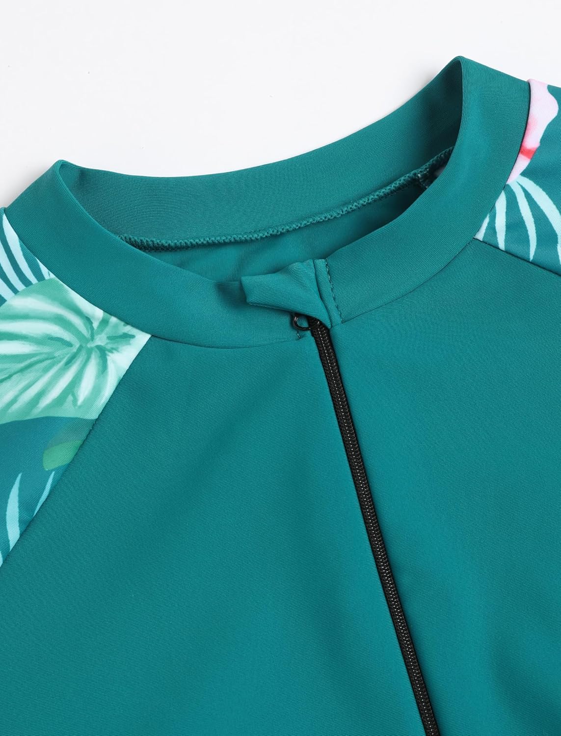 ZAFUL Women's One Piece Rash Guard Long Sleeve Modest Swimsuits Dress Zipper Bathing Suit Swimskirt - Image 5