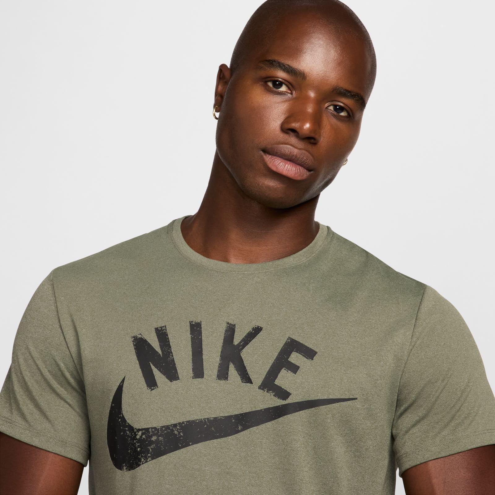 Nike Herren M Nk Df Miler Swoosh Ss Top Shirt