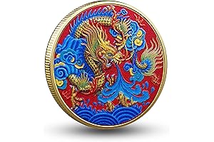 Vibrant Chinese Dragon Coin: Enhance Luck for Lottery and Challenges