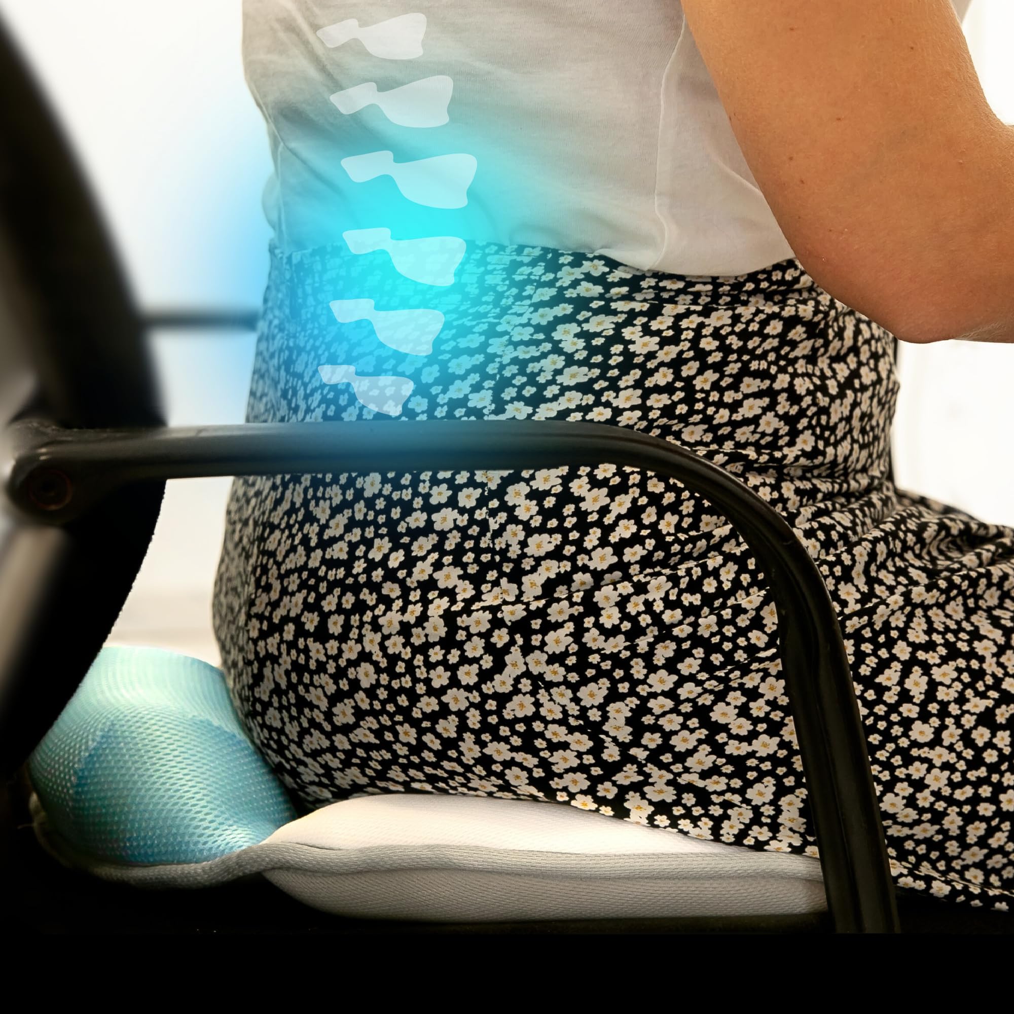 Genérico Cojin coxis, Almohada para Asiento de Silla de Escritorio, cojin Silla Oficina, cojin Lumbar Silla Oficina, cojin Lumbar Coche, Cojines Silla, Almohada Silla