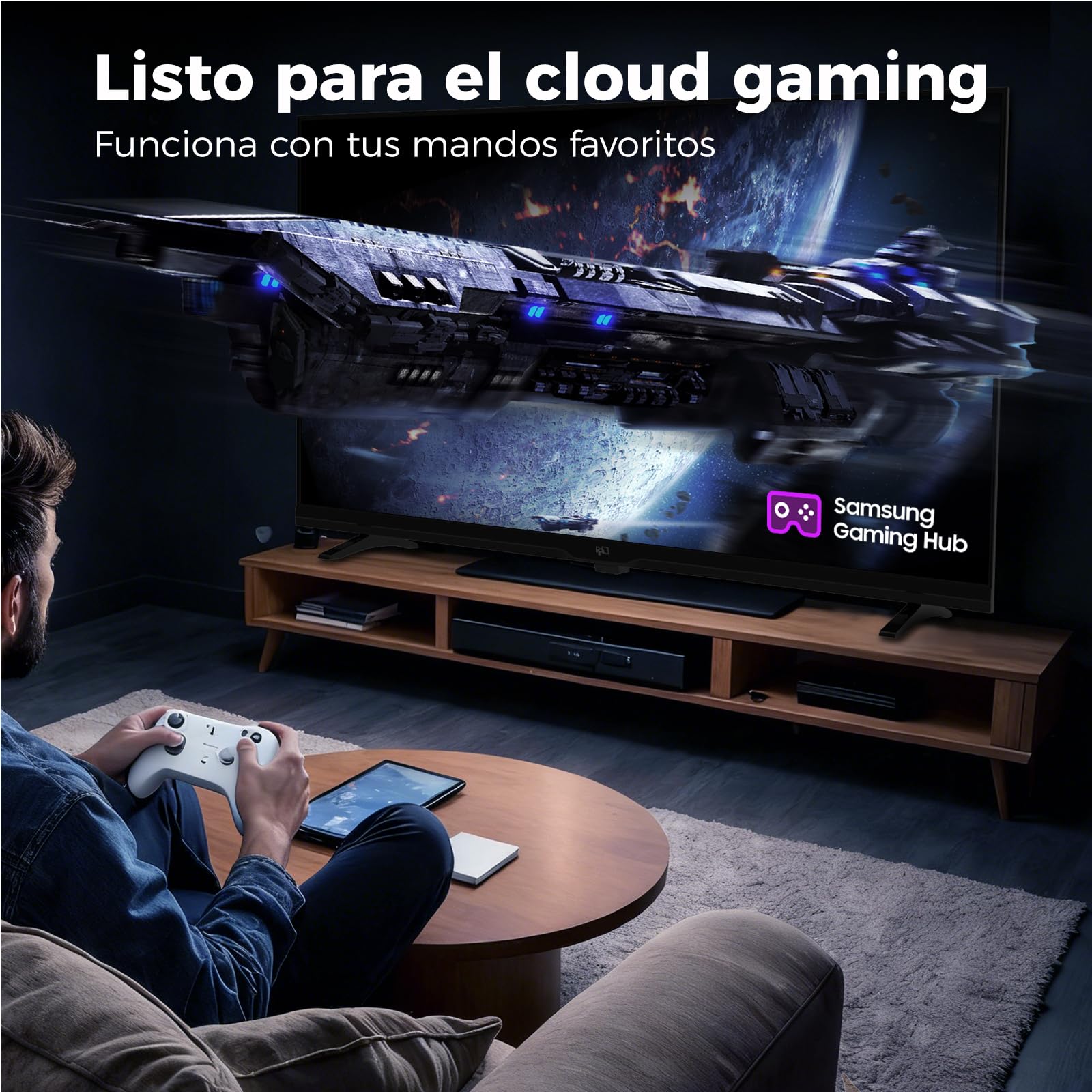 FPD Smart TV 43 Pulgadas Televisor Full HD 1080p Tizen OS Pantalla Plana | 350+ canales gratis Samsung TV Plus, Audio Dolby, HDR10, Gaming Hub juegos en la nube, SmartThings, Miracast