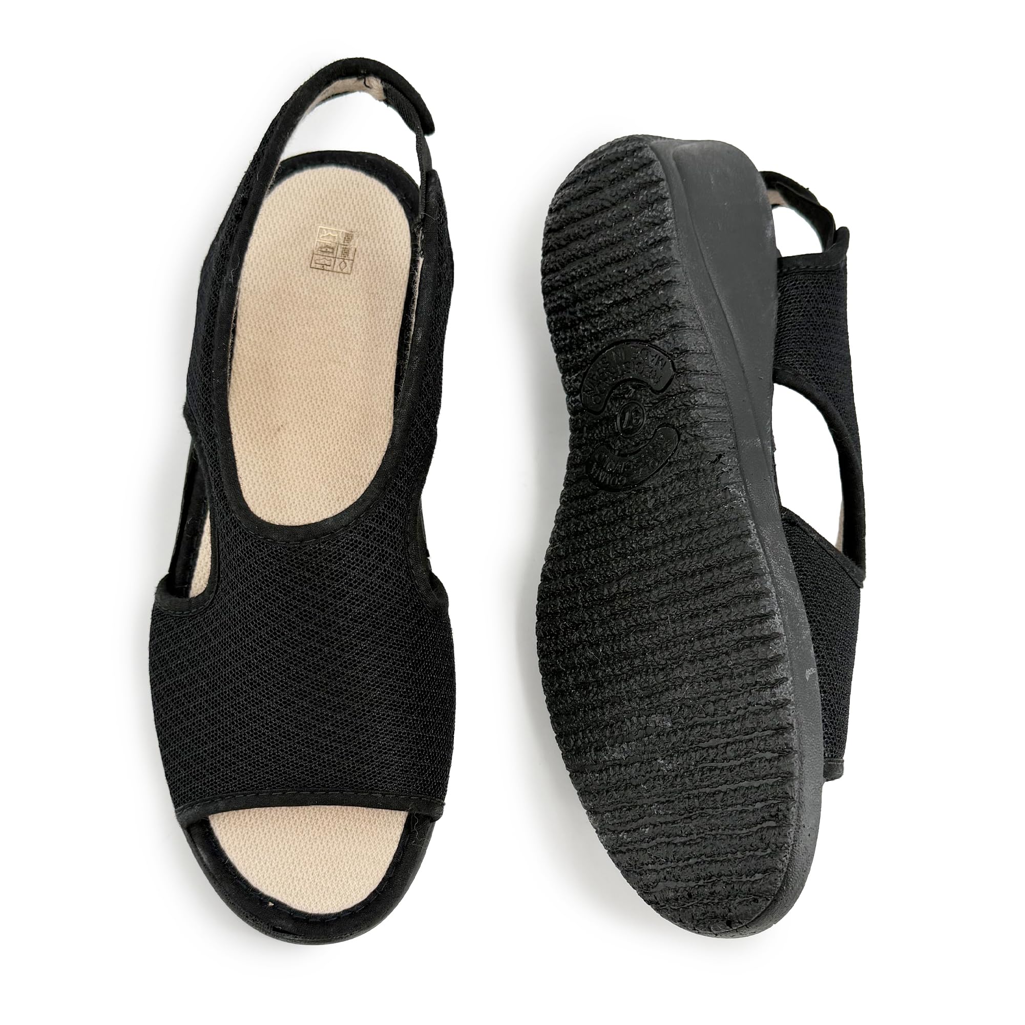 JOMIX Ciabatte Donna Casa Estive Comode Antiscivolo Pantofole Aperte Traspiranti con Cinturino Posteriore Sandali da Casa per Signora Anziani Made in Spain
