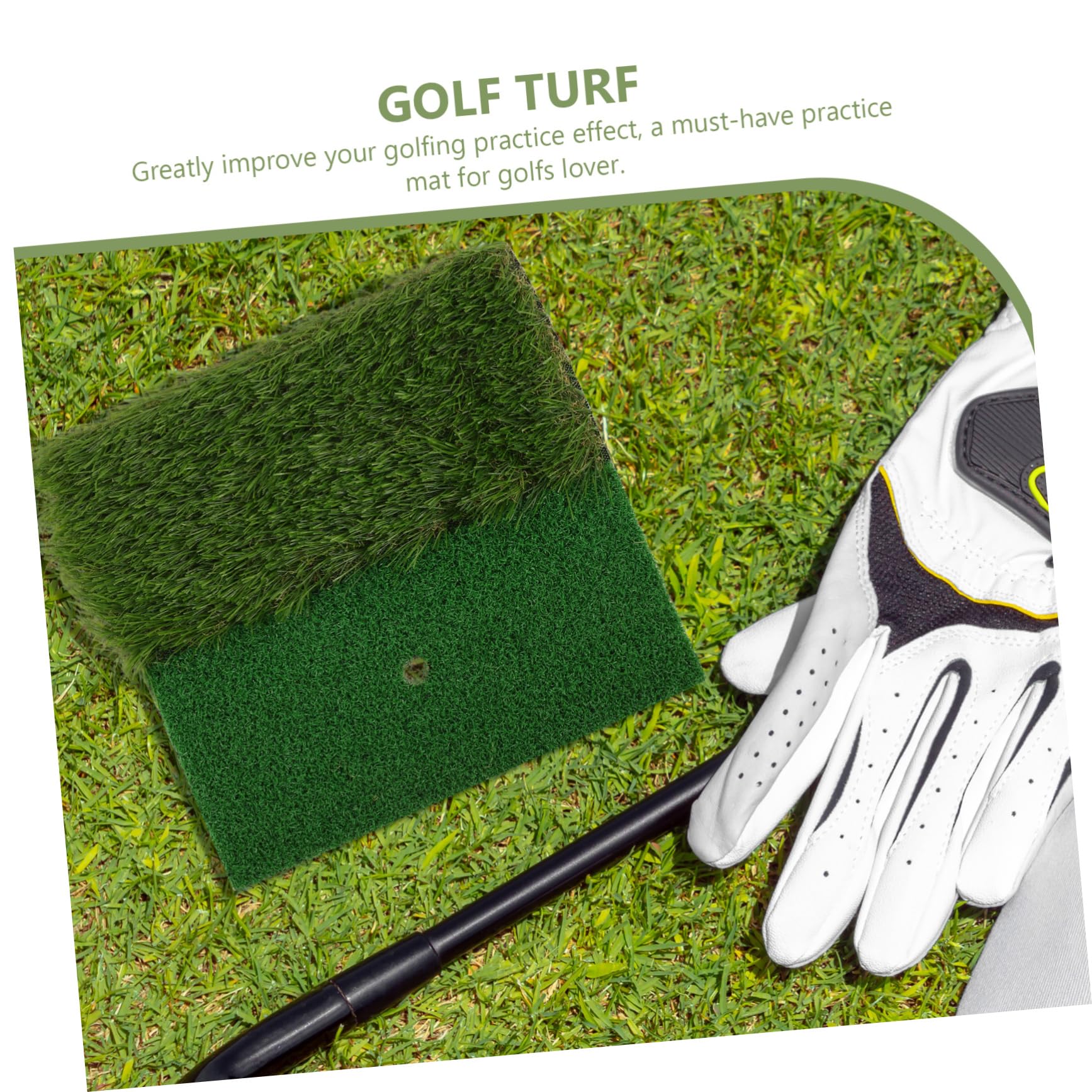 BIUDECO Golf Training Mat Portable Indoor Golf Turf Practice Mat for Realistic Training Experience for Home Use Easy to Clean Durable Design