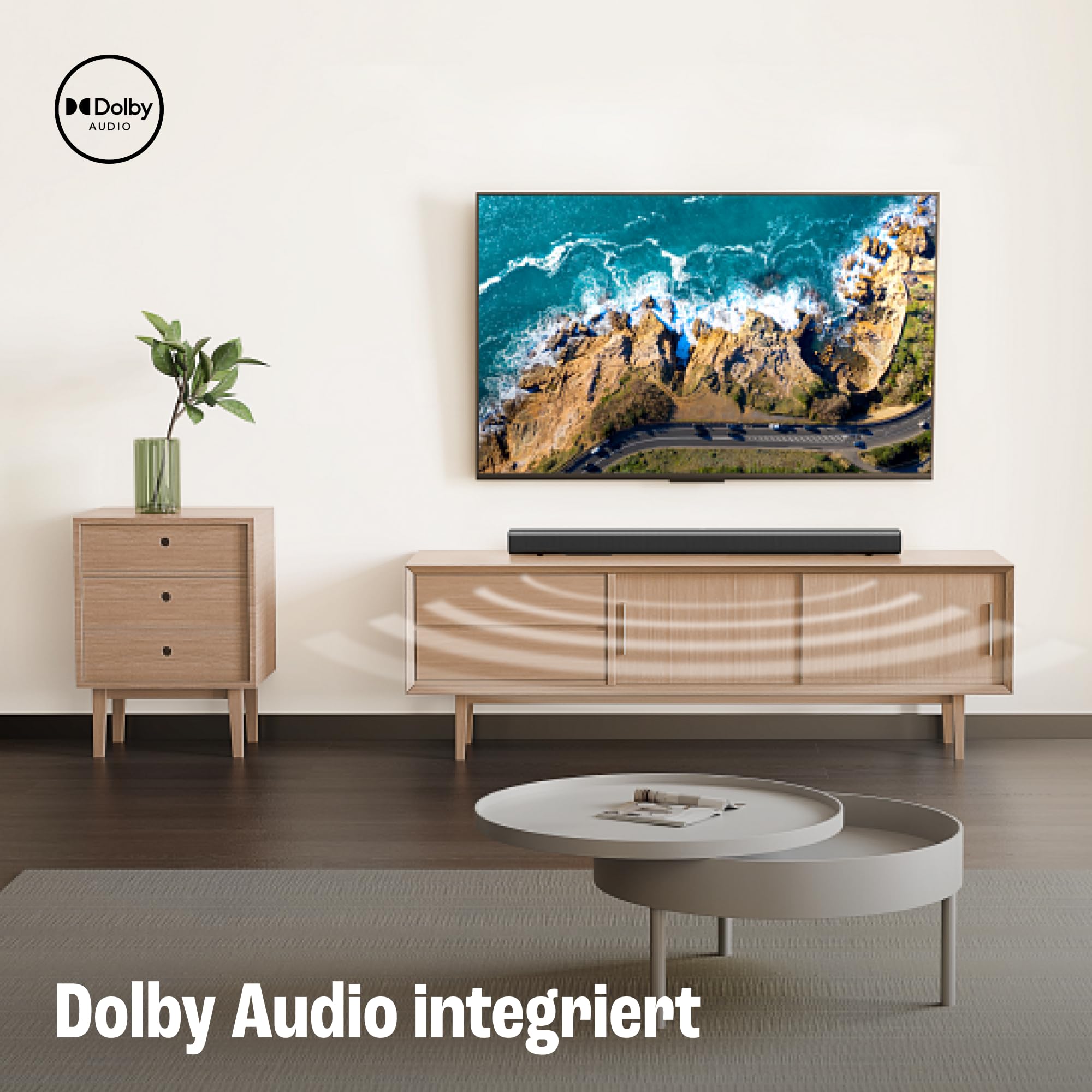 JBL Cinema SB 510 – 3.1-Kanal-Soundbar mit integriertem Subwoofer für Heimkino Sound-System – Mit Bluetooth-Musik-Streaming und Dolby Audio – Schwarz