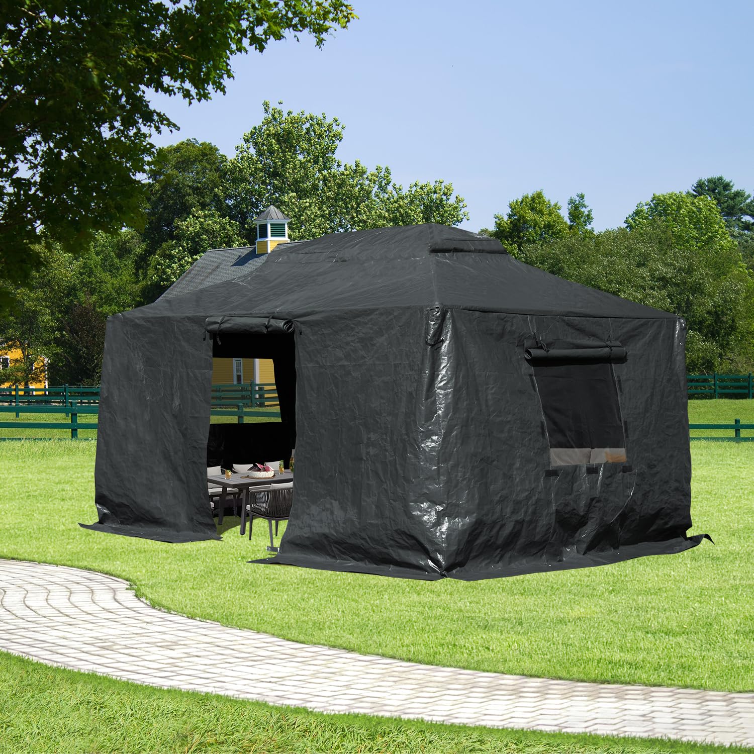 Amazon.com : Domi 12' x 16' Universal Winter Gazebo Cover, All