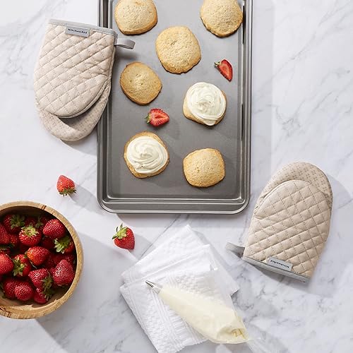 Miniatura 2 de Guantes KitchenAid, mini guantes de horno, de algodón, con agarre de silicona