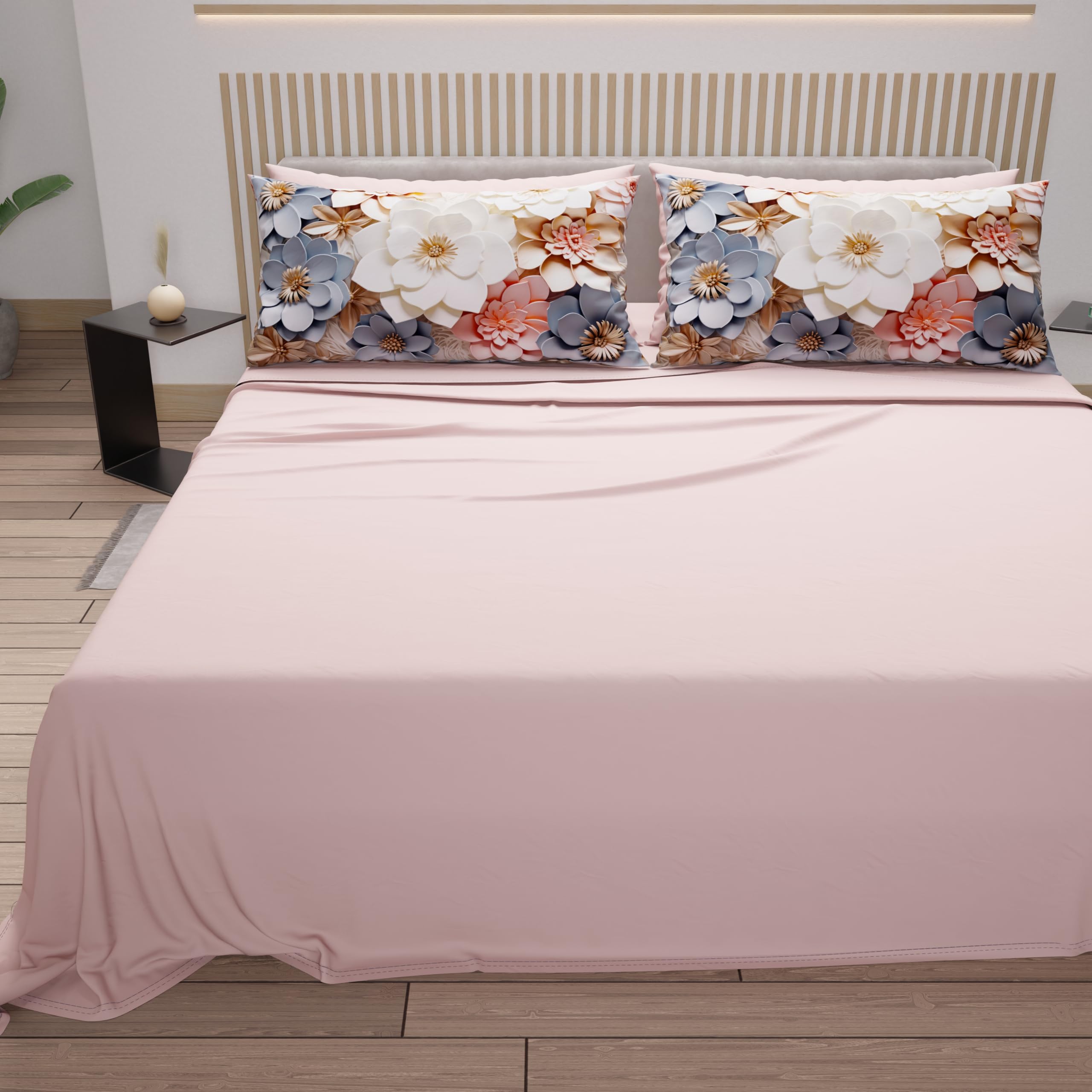 PETTI Artigiani Italiani, Cotton Sheets with Pillowcases in Digital Print, Single Bed Sheet, Single Bed Set - Image 3