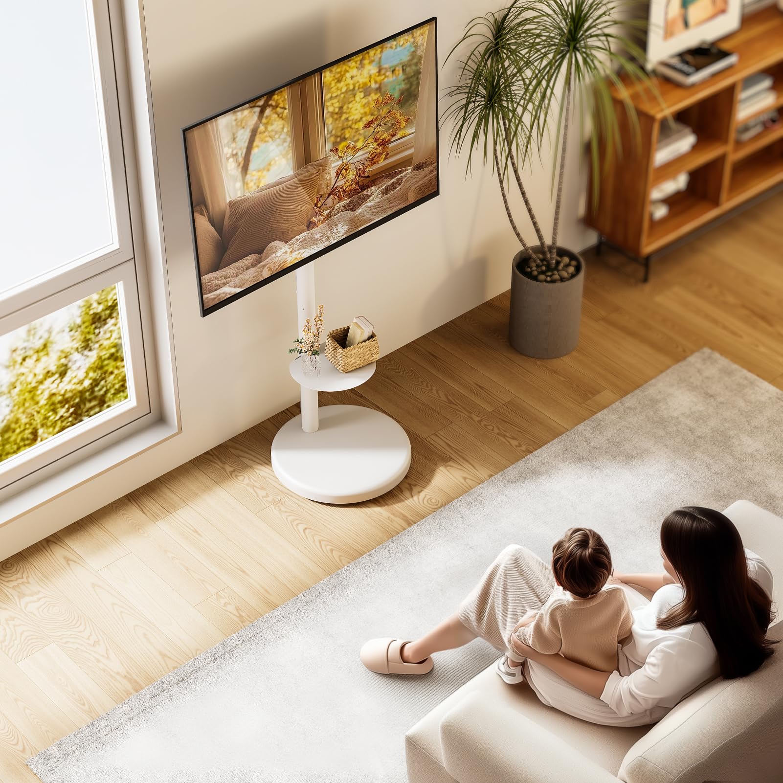 Support TV Mobile Robuste Pour Téléviseur De 55 à 100