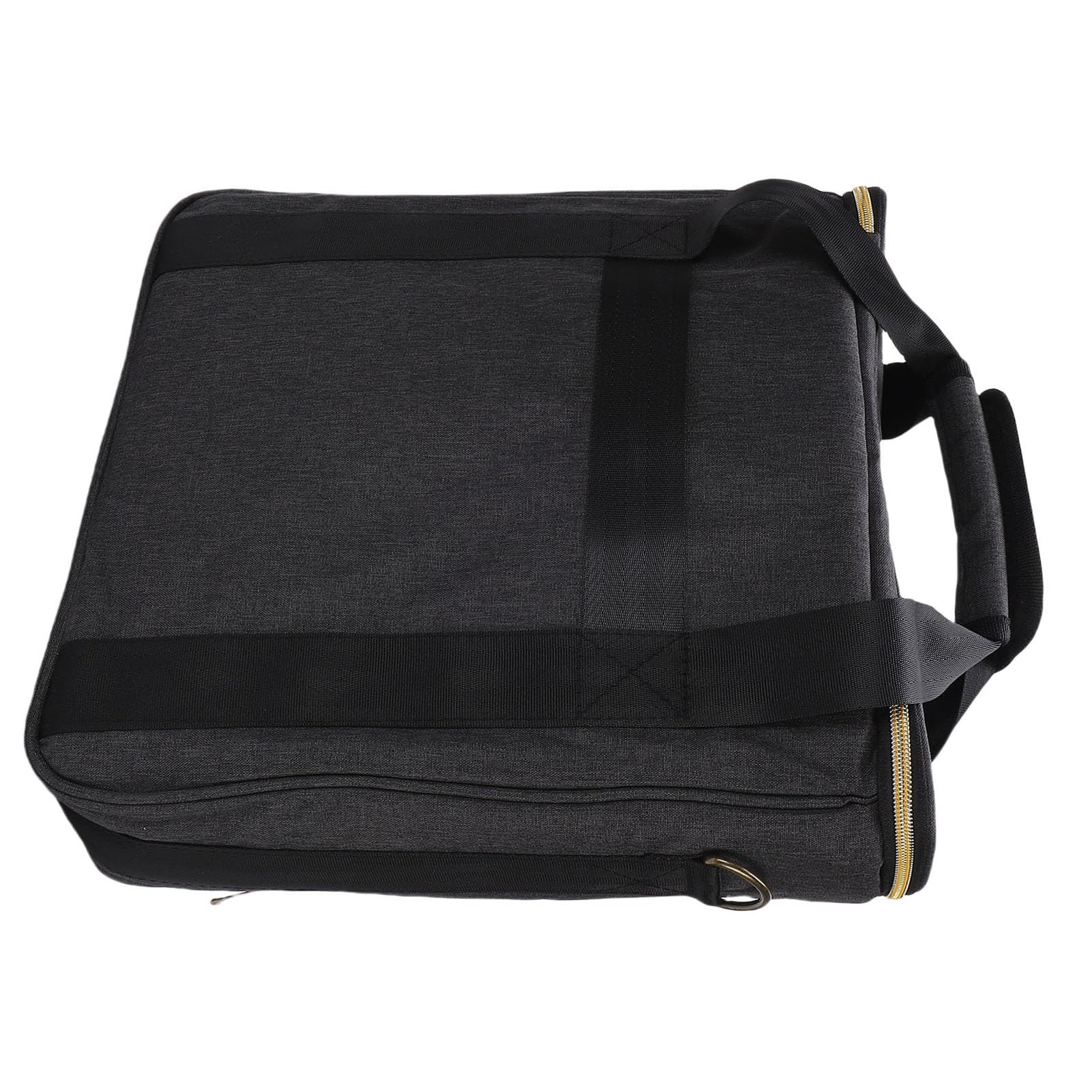 Borsa per il Trasporto di Dischi, Custodia in Vinile Porta con Imbottitura Spessa Divisori Rimovibili per Dischi da 7 10 12 Pollici DJ Travel
