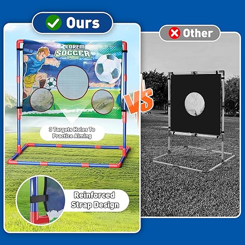 Miniatura 5 de Juego de fútbol 2 en 1, juegos de fútbol para niños, pelota de fútbol interior, juguetes para niños de 8 a 12 años con 2 balones de fútbol y 2