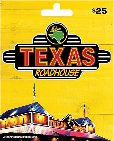 Texas Roadhouse $25 Gift Card