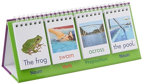 Junior Learning Sentence Flips soporte abatible de doble cara permite a los estudiantes construir nuevas oraciones ideal para el aula o en casa para