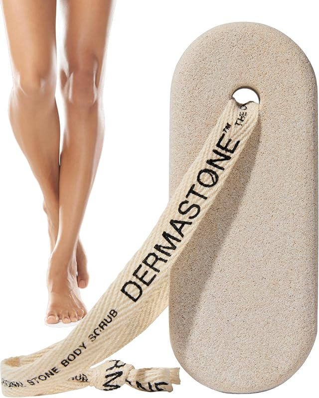 LEG & BODY SCRUB - Deep Exfoliating Stone Body Scrubber for Strawberry Legs Treatment, Leg Exfoliator Ingrown Hair, Dead Skin Remover, Foot Scrub & Natural Body Exfoliator for Women Men