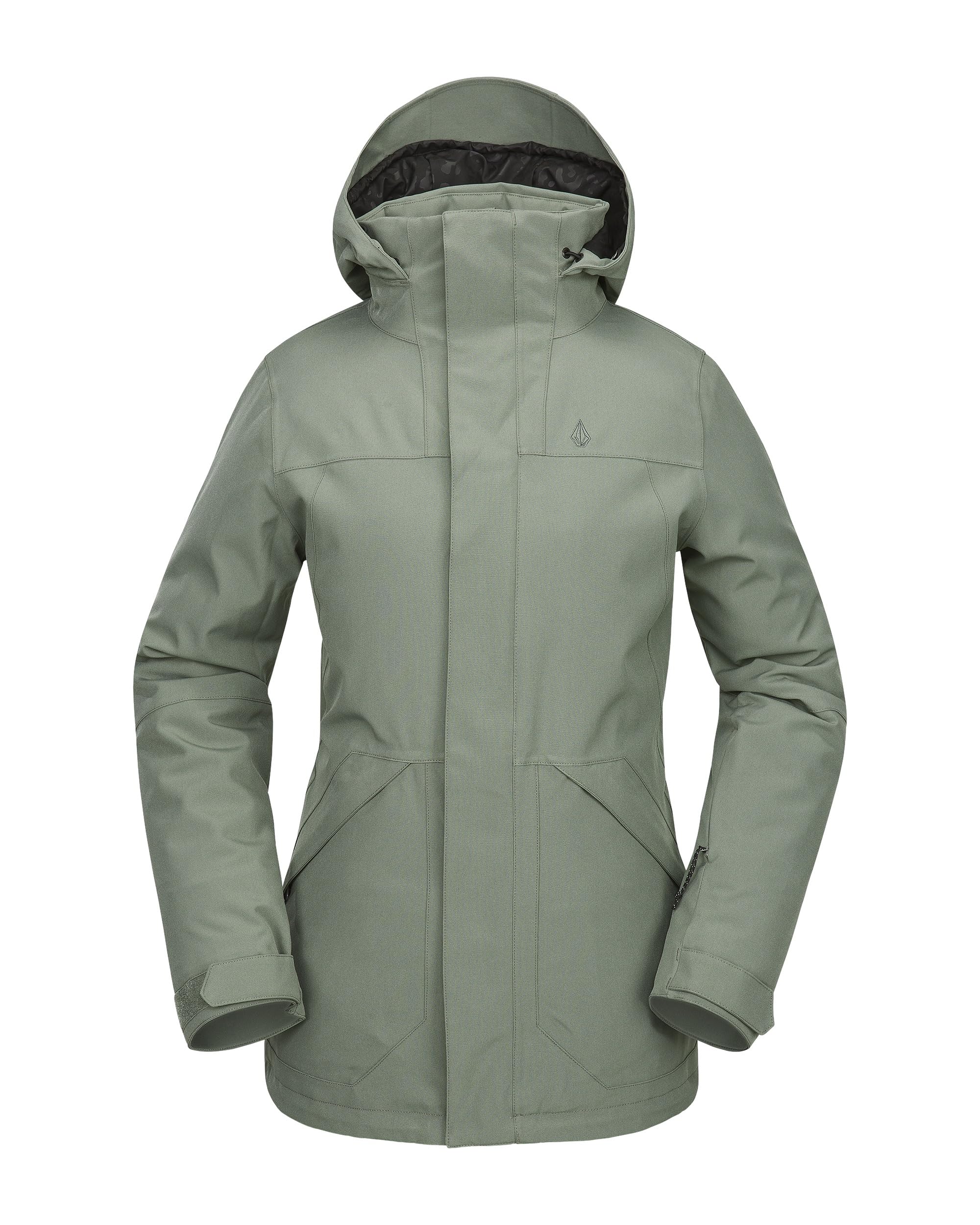 Volcom Women's Shelter 3D Stretch Relaxed Fit Mid Length Snowboard Jacket