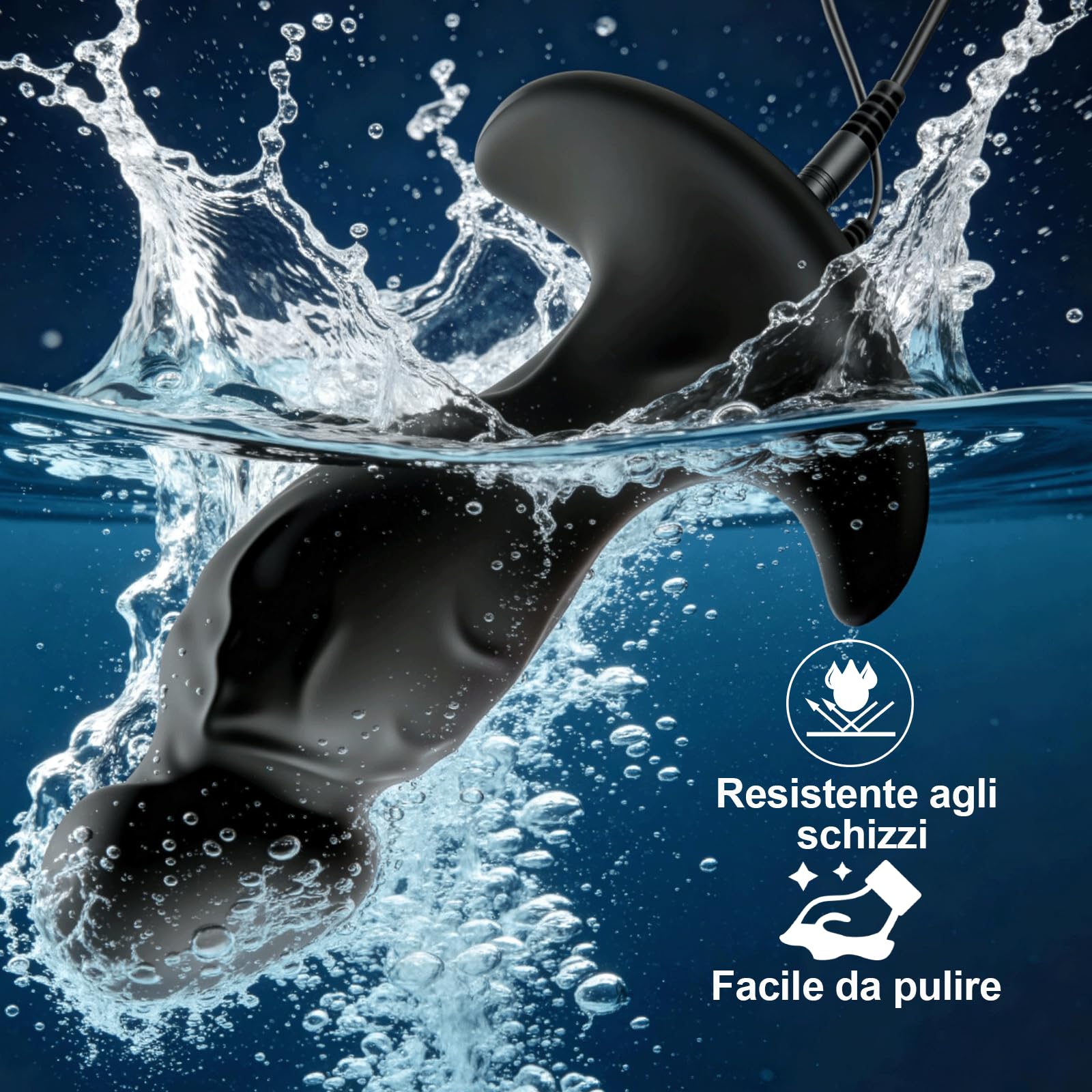 Elettrostimolazione Plug Anale Stimolazione Elettrica Anello per Pene Dilatatore Anale Dildo Anali Stimolatore Prostata Masturbatori G-Spot Donna Butt Plug Silicone Uomini Sexytoysys Coppia Sex Toy